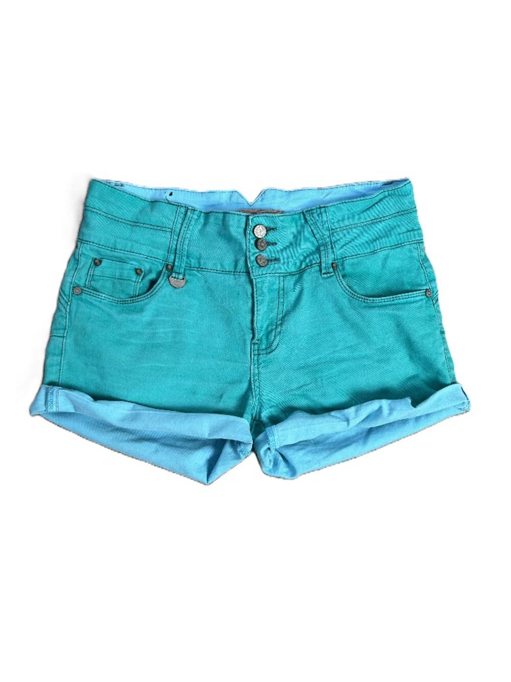 Dromedar Denim Vintage Blue Green Shorts 30 (33")